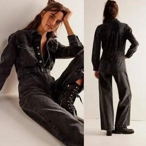We The Free Touch The Sky One-Piece Black Denim. NWOT.